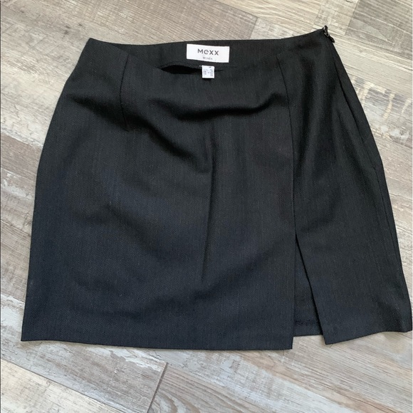 MEXX High Waisted Mini Wool Skirt - Picture 2 of 6
